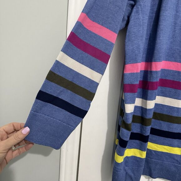 Talbots Cardigan Sweater Women's Plus Size 2x Striped Button Up Stripe - Picture 9 of 9